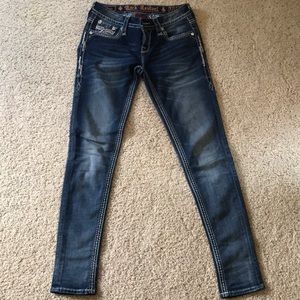 Rock revival skinny jeans.
